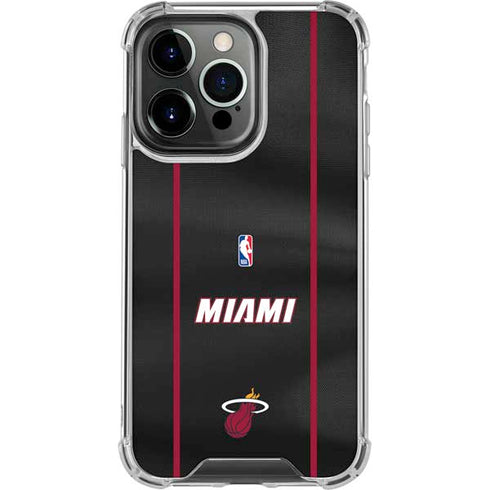 NBA Miami Heat Jersey iPhone 15 Pro Clear Case
